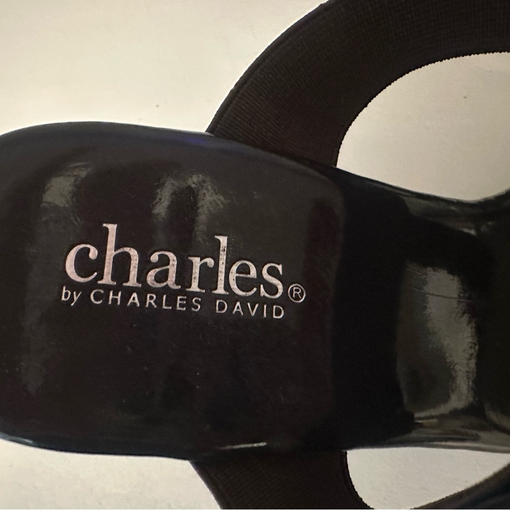 Charles by Charles David Chocolate Brown Wedge Sandals Size 7.5 - Never Worn - Picture 5 of 6